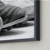 "Boots" - Art Print in Black and White by Jennifer Mckinnon Richman - Frame Close-up