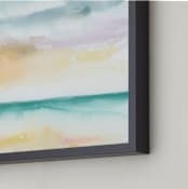 "Shimmering Shore" - Art Print in Sea by Lindsay Megahed - Frame Close-up
