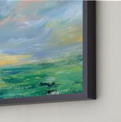 "Pleasant Valley" - Art Print in Lilac by Lindsay Megahed - Frame Close-up