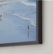 "Santa Monica Beach 4" - Art Print in sand blue by Sea and Sky - Frame Close-up