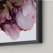 "Golden Aubergine" - Art Print in Eggplant Purple by Kathy Par - Frame Close-up