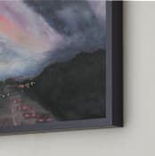 "Nightrider" - Art Print in dark by Susanna Nousiainen - Frame Close-up