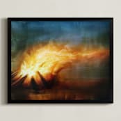 "Dragon Fire" - Art Print in Dragon's Fire by Brian Sostrom - Framed