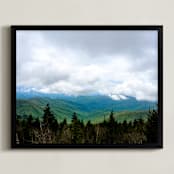 "Calm Mountains" - Art Print in The Forrest by Hannah Graham - Framed