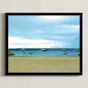 "beach1" - Art Print in blue by Ramoncita - aticnomar - Framed