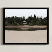 "Tucked away" - Art Print in Forest by Emily Laugherty - Framed