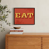 "EAT" - Art Print in Bisque by Rochelle Renee - In a Room