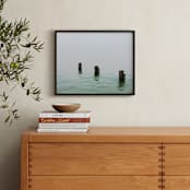 "Three in the sea" - Art Print in Sea Grey by Johanna Phillips Huuva - In a Room