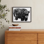 "Winter's Betray" - Art Print in Winter's blacks by Leslie Le Coq - In a Room