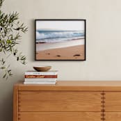 "Walk to the Waves on MacKena" - Art Print in Beach Blue Sky by Mary Ann Glynn-Tusa - In a Room