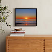 "Sunset at Carmel" - Art Print in Red-blue by NSMARK - In a Room
