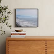 "The misty horizon" - Art Print in White-blue by NSMARK - In a Room