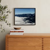 "White Mountains" - Art Print in SKY Blue by Jeff Vilkin - In a Room