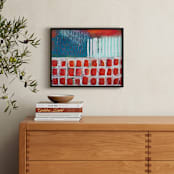 "Prosper" - Art Print in Pimento Red by Stacy Kron - In a Room