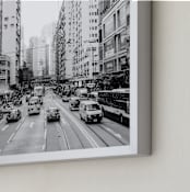 "Concrete" - Art Print in Black by John Paul - Frame Close-up