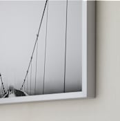 "through the fog" - Art Print in Carolina Steel by Oriana Koren - Frame Close-up