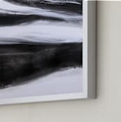 "Black Tie Silver" - Art Print in Silver Black by Teodora Guererra - Frame Close-up