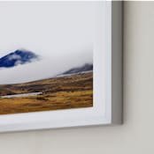 "Dressed in Blue" - Art Print in Blue by Tania Medeiros - Frame Close-up