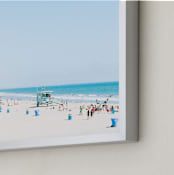 "Santa Monica Blues" - Art Print in Color by Jessica C Nugent - Frame Close-up