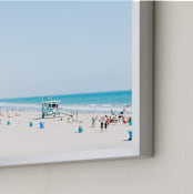 "Santa Monica Blues" - Art Print in Color by Jessica C Nugent - Frame Close-up