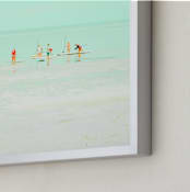 "Joy Ride 2" - Art Print in Emerald Green by Rega - Frame Close-up