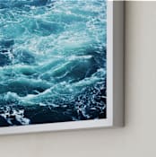 "Vortex" - Art Print in Ocean by ALICIA BOCK - Frame Close-up