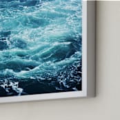 "Vortex" - Art Print in Ocean by ALICIA BOCK - Frame Close-up