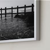 "La Jolla Beach Landscape " - Art Print in Black and White by aeryn donnelly design - Frame Close-up