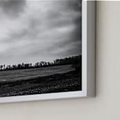 "Winter Awaits" - Art Print in black and white by Kamala Nahas - Frame Close-up