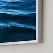 "Into the Deep Blue Sea" - Art Print in Deep Royal Blue by Charlotte Mello Stevenson - Frame Close-up
