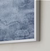 "Winter Window Frost" - Art Print in frost by Janie Allen - Frame Close-up