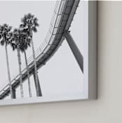 "Roller In The Sky" - Art Print in Steel Grey by PHEP Design Studio - Frame Close-up