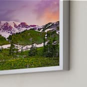 "Morning Glow, Paradise, WA" - Art Print in Morning Glow Orange by Abby Ehntholt - Frame Close-up