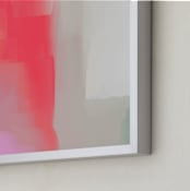 "Feeling Moxie" - Art Print in Magic Potion Red by Artsy Canvas Girl Designs - Frame Close-up