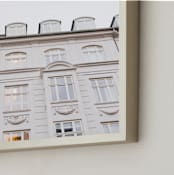 "Facade" - Art Print in Monochrome by Olivia Kanaley Inman - Frame Close-up
