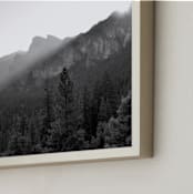 "Yosemite First Rays" - Art Print in Black & White by Sea and Sky - Frame Close-up