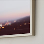 "Fallen" - Art Print in Dark Violet by Caroline Mint - Frame Close-up