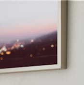 "Fallen" - Art Print in Dark Violet by Caroline Mint - Frame Close-up
