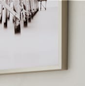 "The Full Length of Waves" - Art Print in Seagull by Matthew Koehnemann - Frame Close-up