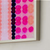 "Still Not Scared" - Art Print in Magenta by HAPI ART - Frame Close-up