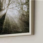 "Foggy Treehouse" - Art Print in Golden Orange by Katie Buckman - Frame Close-up