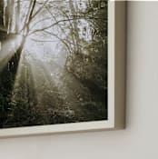 "Foggy Treehouse" - Art Print in Golden Orange by Katie Buckman - Frame Close-up