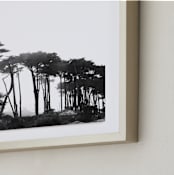 "Lands End" - Art Print in Black & White by Tania Medeiros - Frame Close-up