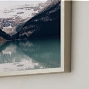 "Reflections in the Blue" - Art Print in Lake Blue by 1885 Atelier - Frame Close-up