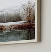 "The River laid dreaming" - Art Print in Dusty Jade by Eva Marion - Frame Close-up
