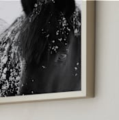 "A Shadow In A Storm" - Art Print in Black and White by Leslie Le Coq - Frame Close-up