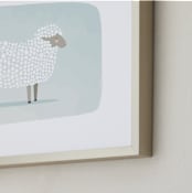 "woolly sheep" - Art Print in sky by Karidy Walker - Frame Close-up