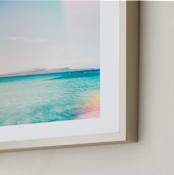 "Angel Isle" - Art Print in bright baja by Kamala Nahas - Frame Close-up