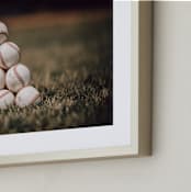 "For The Big Game 1" - Art Print in Field by Janet Cruz - Frame Close-up