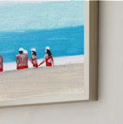 "Lifeguards" - Art Print in swimsuit by Jenny Partrite - Frame Close-up